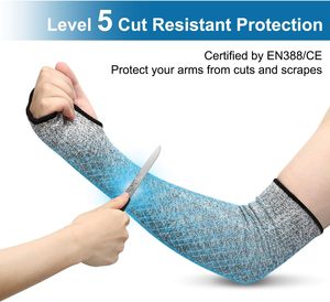 Manchons de protection pour les bras, résistants aux coupures de niveau 5 et au chaleur, pour hommes et femmes ayant une <span class=keywords><strong>peau</strong></span> fine et soufrant de contusions - Product Image 4