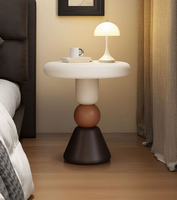 Table d'appoint pour canapé, salon, table à thé style crème, table basse créative