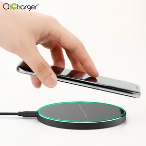 Fast Wireless Charger Universal Aluminum Alloy Material 15w Qi Wireless Charger Pad