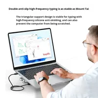 Support pour tablette PC Upergo UP-4, station d'accueil USB, pliable, réglable en hauteur, portable, étagère surélevée suspendue