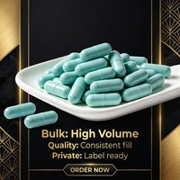 Capsules de bicarbonate de sodium en vrac, capsules vides, étiquette privée, formule personnalisée, emballage de compléments alimentaires