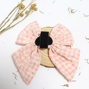 कस्टम वैयक्तिकरण जिंघम कढ़ाई लक्जरी मिठाई ग्रीष्मकालीन नाविक कुत्तों और बिल्लियों के लिए - Product Image 3