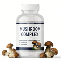 Capsules de poudre d'extrait de champignon |   Complexe de Crinière de lion et de Cordyceps 2600 mg |   Complément alimentaire pour améliorer la mémoire, la concentration et l'énergie chez les adultes