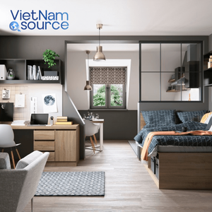 Los mejores juegos de muebles para viviendas de estudiantes Material de madera Vivienda de estudiantes-Muebles Vivienda de estudiantes en EE. UU.-Fábrica de fuente de Vietnam - Product Image 1