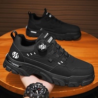 Baskets basses d'hiver pour hommes à boutons rotatifs, tendance, décontractées, imperméables, pour le sport et l'extérieur