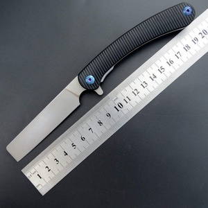 มีดพับด้ามไทเทเนียมอัลลอยด์ HK แบบปรับแต่งได้ OEM ใบมีดเหล็ก M390 ขนาด 20 ซม. สำหรับตั้งแคมป์กลางแจ้ง เอาตัวรอดในสถานการณ์ฉุกเฉิน เกรด DIY เครื่องมืออเนกประสงค์ 1 - Product Image 2