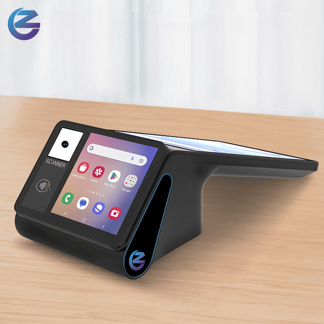 ZCS Z108 Android 14 Tablet Desktop POS Terminal with 8" Touch Dual Display NFC Scanner 58/80mm Thermal Printer POS Device