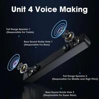 Sistema de Sonido para Cine en Casa, Altavoz Bluetooth, Barra de Sonido Envolvente 4D, Altavoz para Computadora, Subwoofer para TV, Barra de Sonido Estéreo