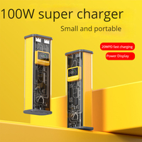 Chargeur portable 100W 20000mAh Mini USB & USB-C, Power Bank à charge rapide PD 3.0 avec écran LED, batterie externe pour téléphone