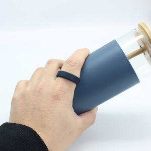 Rmds gjj001 8mm vát cạnh thân thiện với da thân thiện với môi Silicone Vòng unisex thể thao ngoài trời Tùy Chỉnh với logo Đảng/quà tặng - Product Image 6