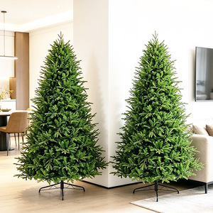 Árbol de Navidad Chino Iluminado en Blanco Cálido Realista de 150-240cm para Exhibiciones en Ventanas de Hoteles y Centros Comerciales; Mezcla Densa de PE - Product Image 4