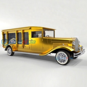 Gold Classical Funeral Hearse New Custom Made Funeral Hearse High Quality Electric Funeral Hearse Cart Special Transportation - Product Image 2