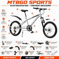 Vélo de montagne pour enfants MTBGO 4-10 ans, OEM ODM, durable, pour adolescents, sports de plein air, cadre en acier 20/22 pouces, pour enfants