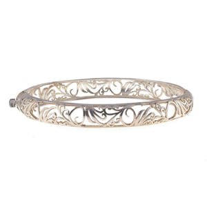 Handmade Openwork Women's Romantic Turkish Lockable <b>Bracelet</b> with Natural Stone - Product Image 1