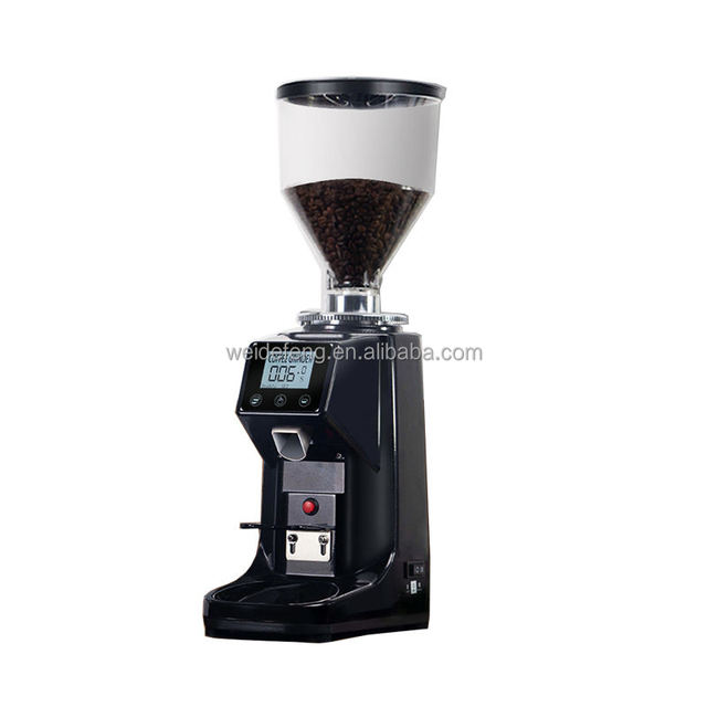 Electric Coffee Grinder 200W Espresso Coffee Grinder Flat Whetstone Coffee Miller Touch Panel Bean Crush Maker 750g