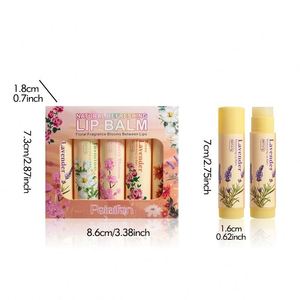 ชุดลิปบาล์มดอกไม้ธรรมชาติ กลิ่นลาเวนเดอร์ 6 สี ช่วยบำรุงและให้ความสดชื่น รับผลิตแบบ OEM ขั้นต่ำจำนวนน้อย - Product Image 4