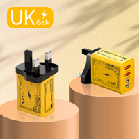 Hot Selling 120W 4 Port 2 USB-A und 2 Typ C Ladegerät Adapter mit Zink legierung Kabel Set für Iphone & PC Schnell lade datenkabel