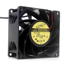 ADDA DC พัดลมไร้แปรงถ่าน 80 มม. 24V 0.60A พัดลมระบายความร้อนอินเวอร์เตอร์รุ่น AS08024DB389100 - Product Image 2