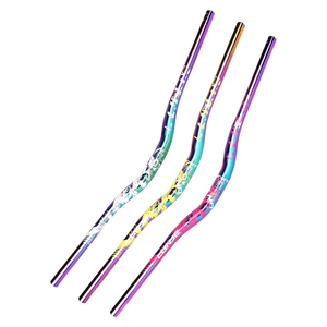 Mango de golondrina LUNJE, <span class=keywords><strong>manillar</strong></span> de arcoíris colorido, altura de elevación, calibre de 35mm, <span class=keywords><strong>manillar</strong></span> de <span class=keywords><strong>bicicleta</strong></span> Multicolor de 31,8*720/780mm - Product Image 1
