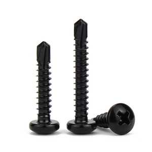 สกรูเจาะยึดหัวแฉก Jin Chao Black 410 สแตนเลสสตีล ขนาด M4.2 M4.8 เมตริก สำหรับแผ่นโลหะ - Product Image 3