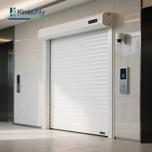 Puerta Enrollable Eléctrica Blanca de Estilo Europeo, Anti-Robo, de Aleación de Aluminio para Apartamentos y Espacios Comerciales, Silenciosa y Eficiente - Product Image 5