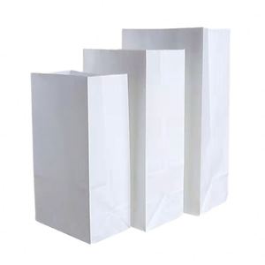 Bolsas de Pan Biodegradables Personalizadas al por Mayor con Base Cuadrada y Asa Flexiloop para Empaque de Entrega de Alimentos, Papel Kraft - Product Image 1
