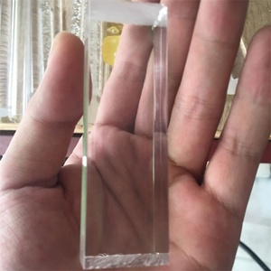 Varilla acrílica cuadrada de 1 1/2 pulgadas, de alta translucidez, de plástico de color, tipo pasador, semicircular, precio mayorista - Product Image 3