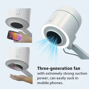 Aspirateur à ongles de troisième génération en métal 220V avec éclairage et support de bureau, collecteur de poussière - Product Image 3