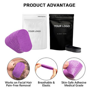 Özel Marka Pamuklu Horlama Önleyici Ağız Bandı Oval Şekilli Ağız Bantları Burunla Uyuma Alışkanlığı Geliştirir - Product Image 3