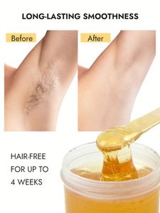 Waxkiss Không Đau Tóc Loại Bỏ Đường Dán Sáp 450G 650G 1300G Đường Sáp Cho Cơ Thể Tóc Loại Bỏ - Product Image 3