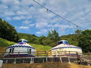 Yurt mongol de luxe moderne en acier et bois de haute qualité avec structure en fer forgé pour jardin - Product Image 2