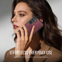 Coque arrière de qualité supérieure avec chargement sans fil pour Samsung S25, étui de protection en cuir pour Samsung S25, S25 FE, S25 Plus