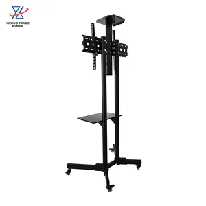 Hot Selling High Quality Carts TV Bracket Suitable For 32 65 Inches Removable LCD Tv Stand With Cold Rolled Steel Plate Monitor