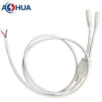2.1 2.5mm DC 5521 5525 Mâle Femelle DC Connecteur Plug 2-Core Wire Open End Cable 0.1 0.25 0.5 1m 2464 18 20 22 AWG