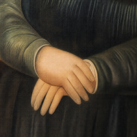 Tableau mural Mona Lisa obèse peint à la main, caricature amusante, portrait style pop, décoration moderne pour la maison, le bureau, le salon, cadeau