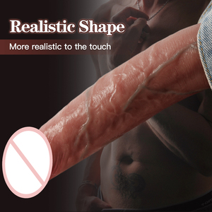 Juguete de masturbación para adultos con pene enchufable, consolador sin escroto con ventosa, Juguetes sexuales para mujer y masturbador femenino <span class=keywords><strong>Gay</strong></span> - Product Image 4