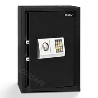 CEQSAFE Hochwertiger Metall-Türschloss-Tresor Kleiner Elektronischer Safe für Zuhause