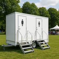 Remorque de toilette portable de luxe 2025 avec équipements haut de gamme pour des rassemblements exclusifs