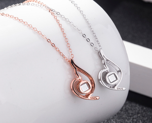 Collier Pendentif Bijoux Fantaisie Collier en Argent 925 Bijoux pour Femme Argent Sterling 925 Bijoux Couples - Product Image 3