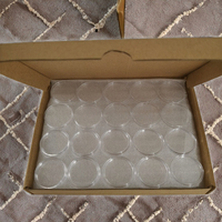 Capsules transparentes en plastique PS pour pièces de monnaie américaines de 38 mm, 39 mm, 40,6 mm, 50 pièces par carton, boîte en papier kraft pour collection artisanale