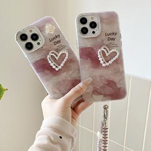 Rendu coeur adapté pour Apple 17 <span class=keywords><strong>Pro</strong></span> <span class=keywords><strong>Max</strong></span> Shell motif <span class=keywords><strong>Huawei</strong></span> <span class=keywords><strong>Mate</strong></span> <span class=keywords><strong>50</strong></span> 60 <span class=keywords><strong>Pro</strong></span> coque de téléphone Simple iPhone 13 14 15 Plus couverture - Product Image 1