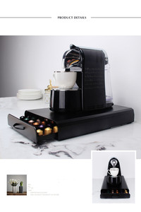 Support de <span class=keywords><strong>tiroir</strong></span> de stockage de capsules de café <span class=keywords><strong>Nespresso</strong></span> 50 en fer noir pour la maison, le bureau - Product Image 5