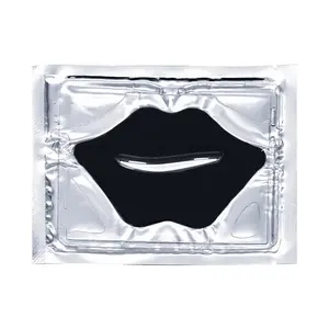 Masque pour les lèvres nourrissant hydratant et hydrogel de collagène de boue noire de marque privée