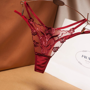 Slip Sexy in Pizzo Trasparente con Ricami, Perizoma Delicato in Rete, Prezzo di Fabbrica all'Ingrosso, Alta Qualità a Basso Costo - Product Image 5