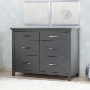 Commode à 6 tiroirs pour chambre d'enfant en bas âge armoire de rangement commode et <span class=keywords><strong>table</strong></span> à <span class=keywords><strong>langer</strong></span> en bois pour bébé - Product Image 2