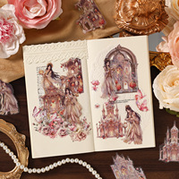 10 Stiker Per Paket Seri Sacred Realm Floating Shadows Stiker Vintage Perlengkapan Stiker