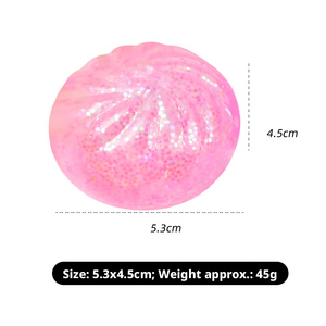 Jouets Squishy Dumpling Needoh, Squishy Brin Brin, Pâton de cristal vapeur Lala Le en poudre d'or, Petit pâton de cristal vapeur en poudre d'or - Product Image 3