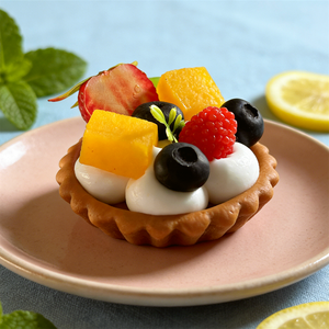 7cm Thin Plastic Eco-Friendly Foam Pastry Tart Mold Mango Cream Raspberry Blueberry Strawberry Mixed Fruit Tart Dessert Props - Product Image 6