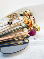 Bracelet en perles placage TPU clair pochettes de téléphone portable Anti-chute housse de Protection de caméra pour itel S23 A70 A60 A60s P40 +