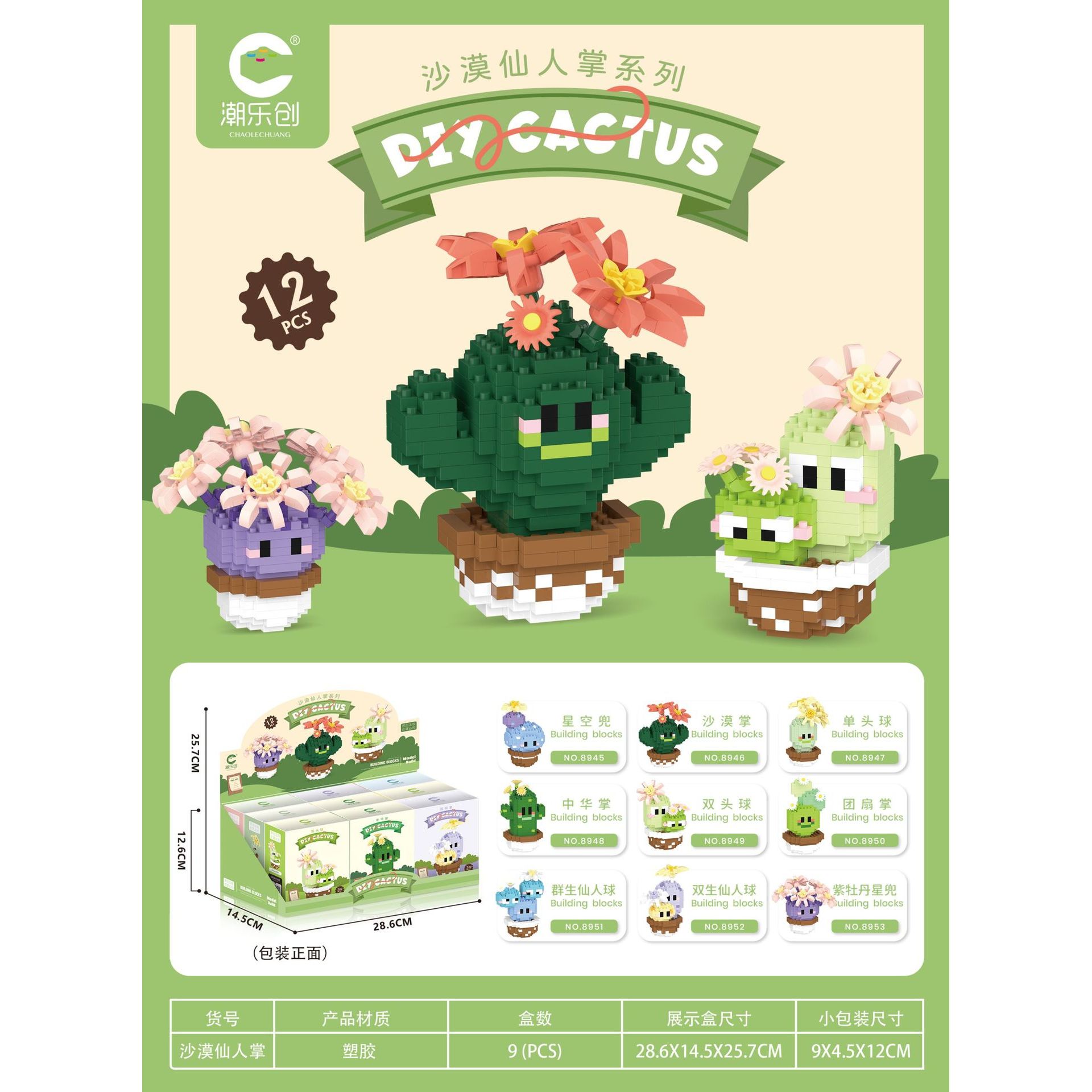 Cactus Series Gift Set (2665 pieces) [Contains 9 boxes]